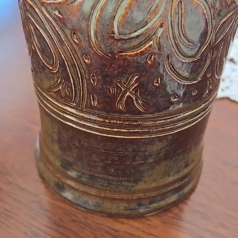 pottery wine chiller Porcelain Abby Lingle Decor Gift